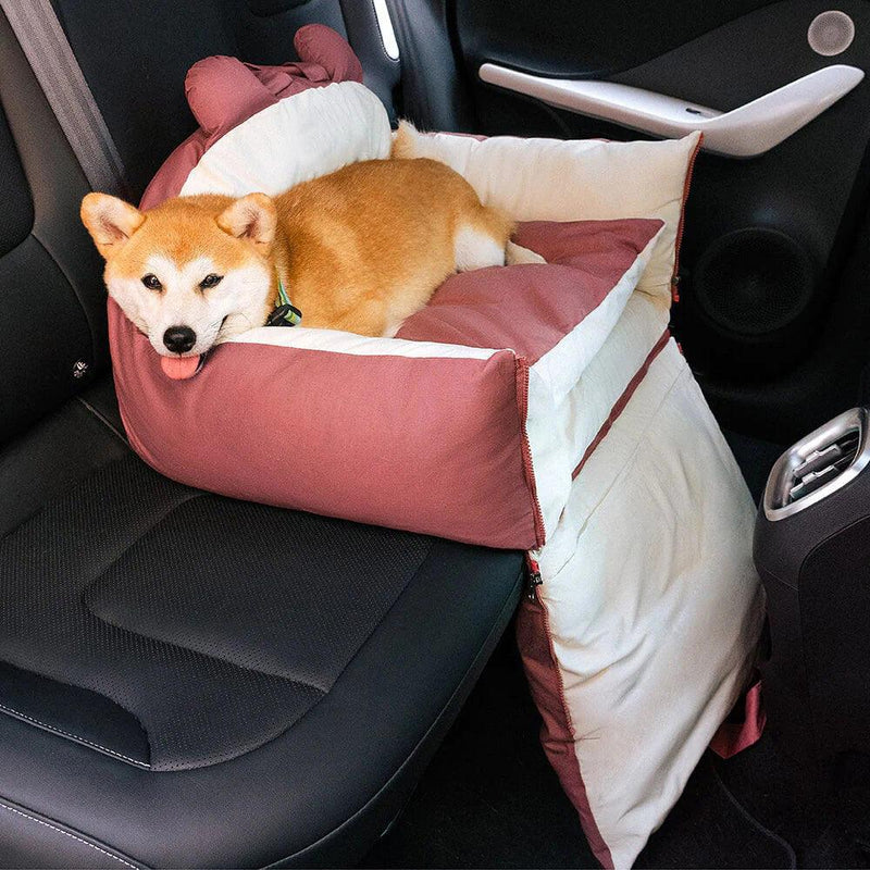 Bear Ears Pet Car Safety Bed Dog Car Seat Bed - milospaw