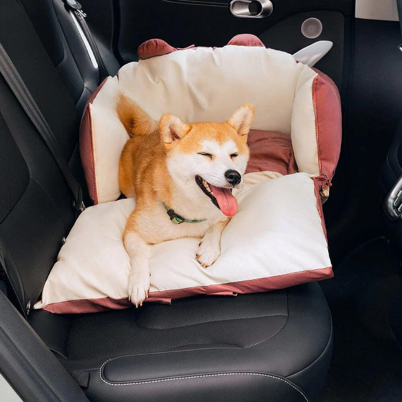 Bear Ears Pet Car Safety Bed Dog Car Seat Bed - milospaw