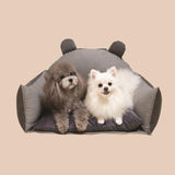 Bear Ears Pet Car Safety Bed Dog Car Seat Bed - milospaw