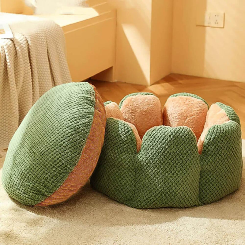 Cactus Shape Comfy Pet Bed - milospaw