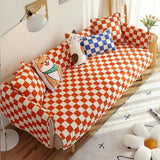 Colorful Checkerboard Anti-scratch Furniture Protector Couch Cover - milospaw