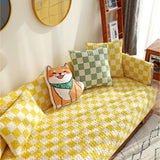 Colorful Checkerboard Anti-scratch Furniture Protector Couch Cover - milospaw