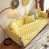 Colorful Checkerboard Anti-scratch Furniture Protector Couch Cover - milospaw