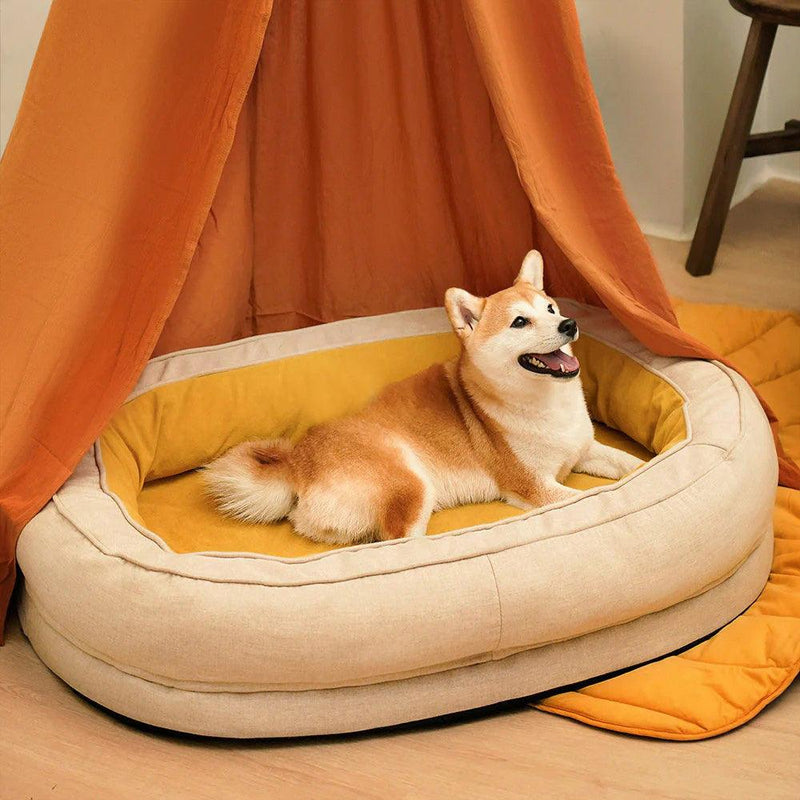 Donut Fluffy Orthopedic Dog Bed - milospaw