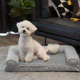 Faux Fleece & Suede Full Support Orthopedic Dog Bed - milospaw