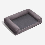 Faux Fleece & Suede Full Support Orthopedic Dog Bed - milospaw