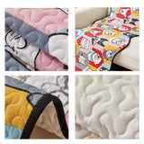 Funny Cotton Protective Couch Cover - Dog & Cat Puzzle - milospaw