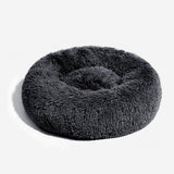 Fuzzy Round Fluffy Dog Bed - milospaw