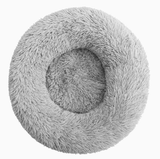 Fuzzy Round Fluffy Dog Bed - milospaw