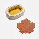 Leaf Shape Dog Blanket With Donut Dog Bed - milospaw