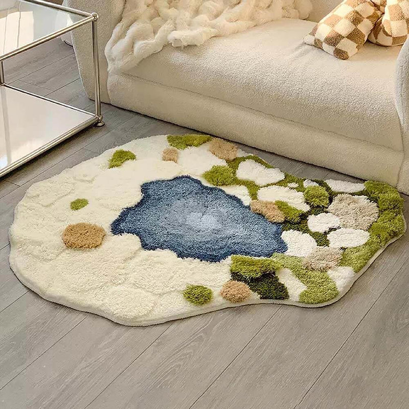 Luxury Moss Rug Hand Tufted Wool Pet Mat Pet Rug - milospaw