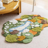 Luxury Moss Rug Hand Tufted Wool Pet Mat Pet Rug - milospaw