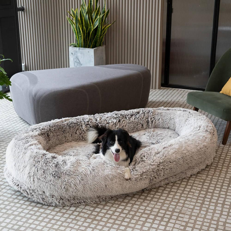 Luxury Super Large Sleep Deeper Human Dog Bed - milospaw