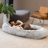 Luxury Super Large Sleep Deeper Human Dog Bed - milospaw