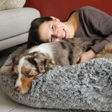 Luxury Super Large Sleep Deeper Human Dog Bed - milospaw