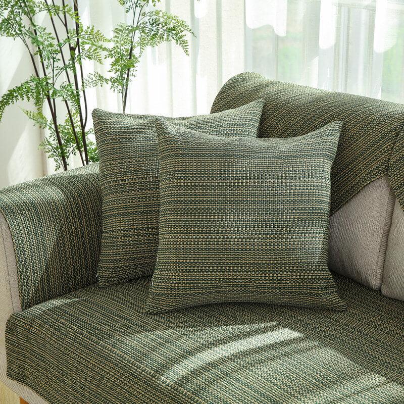 Nature Linen Handwoven Anti-scratch Couch Cover - milospaw