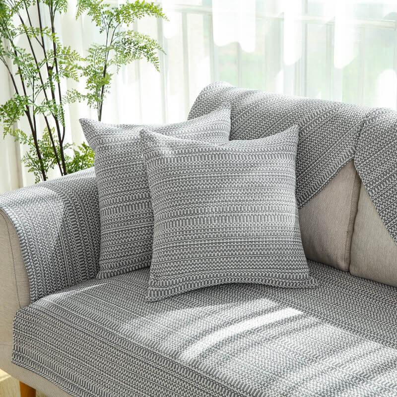 Nature Linen Handwoven Anti-scratch Couch Cover - milospaw