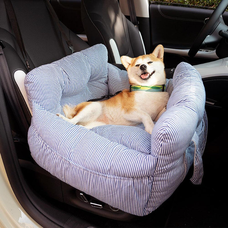 Portable Leisure Outing Pet Bolster Dog Car Seat Bed - milospaw