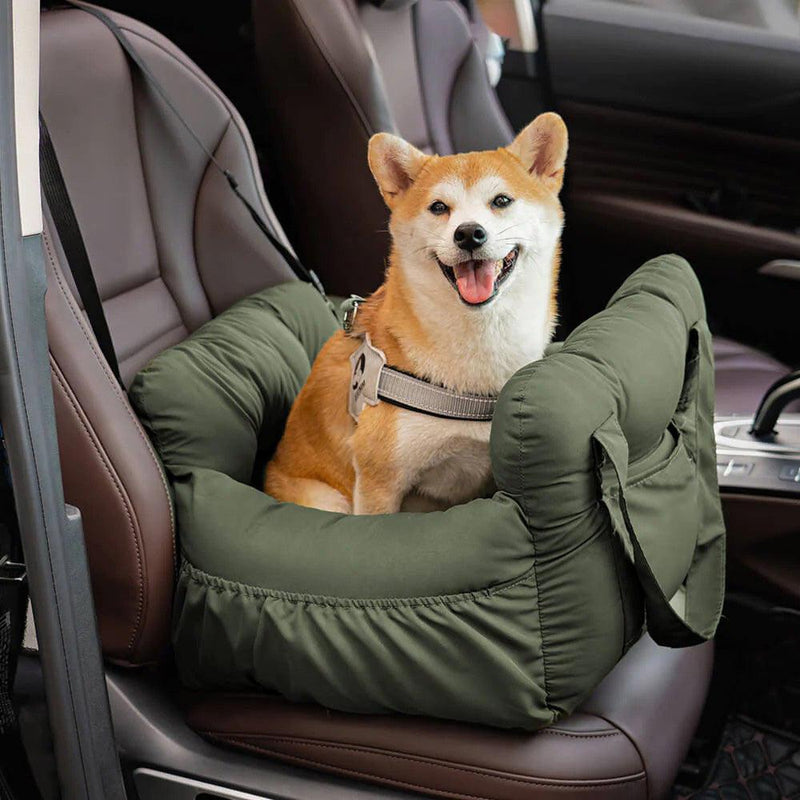 Portable Leisure Outing Pet Bolster Dog Car Seat Bed - milospaw