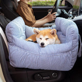 Portable Leisure Outing Pet Bolster Dog Car Seat Bed - milospaw