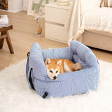 Portable Leisure Outing Pet Bolster Dog Car Seat Bed - milospaw