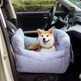 Portable Leisure Outing Pet Bolster Dog Car Seat Bed - milospaw