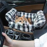 Portable Leisure Outing Pet Bolster Dog Car Seat Bed - milospaw