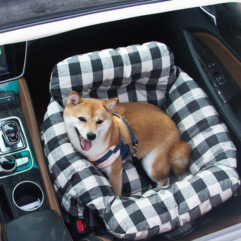 Portable Leisure Outing Pet Bolster Dog Car Seat Bed - milospaw