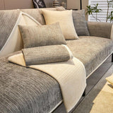 Simple Striped Chenille Anti-scratch Couch Cover - milospaw