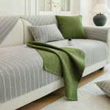 Solid Colour Chenille Anti-scratch Herringbone Couch Cover - milospaw