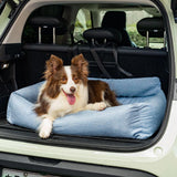 Travel Bolster Full Durable Washable Dog Car Back Seat Bed - milospaw