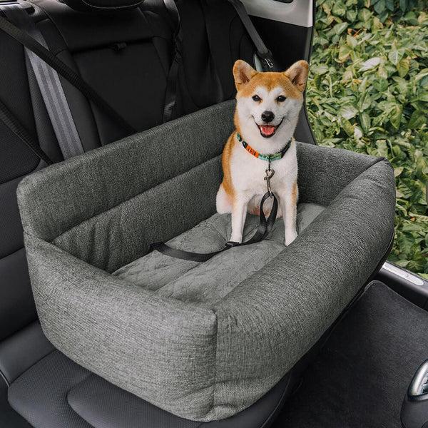 Travel Bolster Full Durable Washable Dog Car Back Seat Bed - milospaw