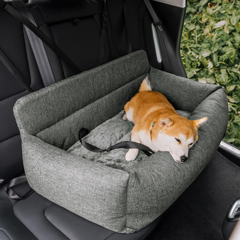 Travel Bolster Full Durable Washable Dog Car Back Seat Bed - milospaw