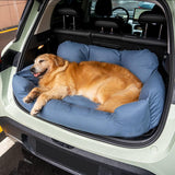 Travel Bolster Safety Medium Large Dog Car Back Seat Bed - milospaw