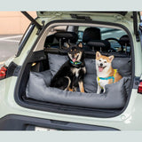 Travel Bolster Safety Medium Large Dog Car Back Seat Bed - milospaw