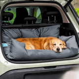 Travel Bolster Safety Medium Large Dog Car Back Seat Bed - milospaw