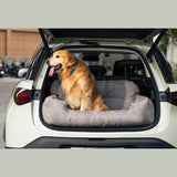 Travel Bolster Safety Medium Large Dog Car Back Seat Bed - milospaw