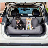 Travel Bolster Safety Medium Large Dog Car Back Seat Bed - milospaw