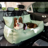 Travel Bolster Safety Waterproof Medium Large Dog Car Back Seat Bed - milospaw