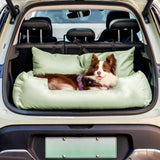 Travel Bolster Safety Waterproof Medium Large Dog Car Back Seat Bed - milospaw