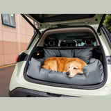 Travel Bolster Safety Waterproof Medium Large Dog Car Back Seat Bed - milospaw