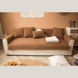 Ultrasoft Teddy Fleece Warm Non-Slip Couch Cover - milospaw