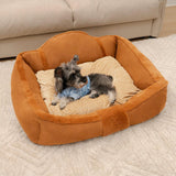 Vintage Large Cozy Calming Sofa Dog Bed - milospaw