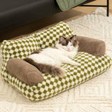 Vintage Leisure Diamond Dog & Cat Sofa Bed - milospaw