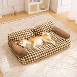 Vintage Leisure Diamond Dog & Cat Sofa Bed - milospaw