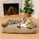 Vintage Leisure Diamond Dog & Cat Sofa Bed - milospaw