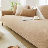 Wood Grain Texture Soft Chenille Anti-scratch Couch Cover - milospaw